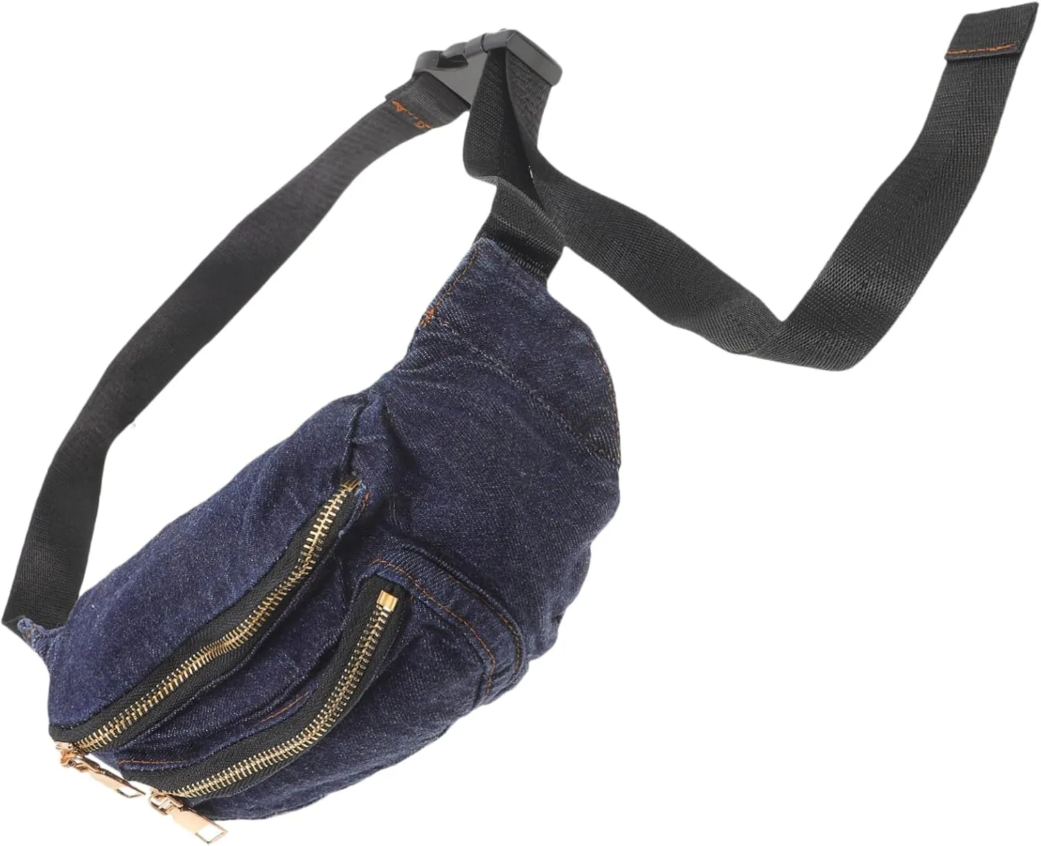 Elastic Waistband Bag Denim Pouch Crossbody Pouch Women's Bag Fashion Design