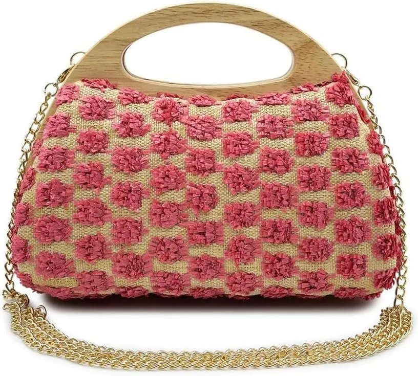 Elegant Clutch Purses for Women Pearl Chain Crossbody Bags for Women Top Handle Evening Bag Purse Wallet for Wedding Party
