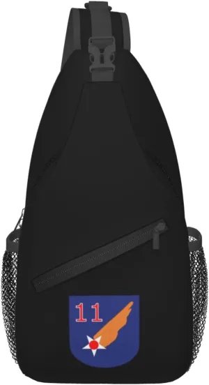 Eleventh Air Force - Emblem (World War Ii) Crossbody Bags For Women Men Chest Backpack Gym Shoulder Bag Travel Outdoor Sports Casual Crossbody Bags