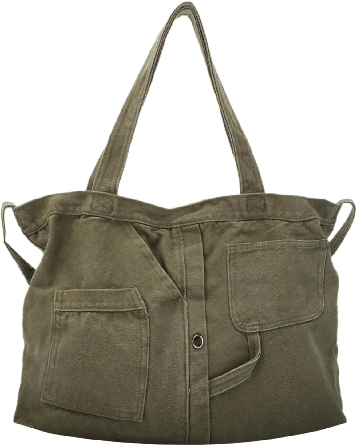 Emprier Soft Denim Handbag for Women Casual Hobo Tote Bag Retro Crossbody Bag Large Capacity Denim Purses
