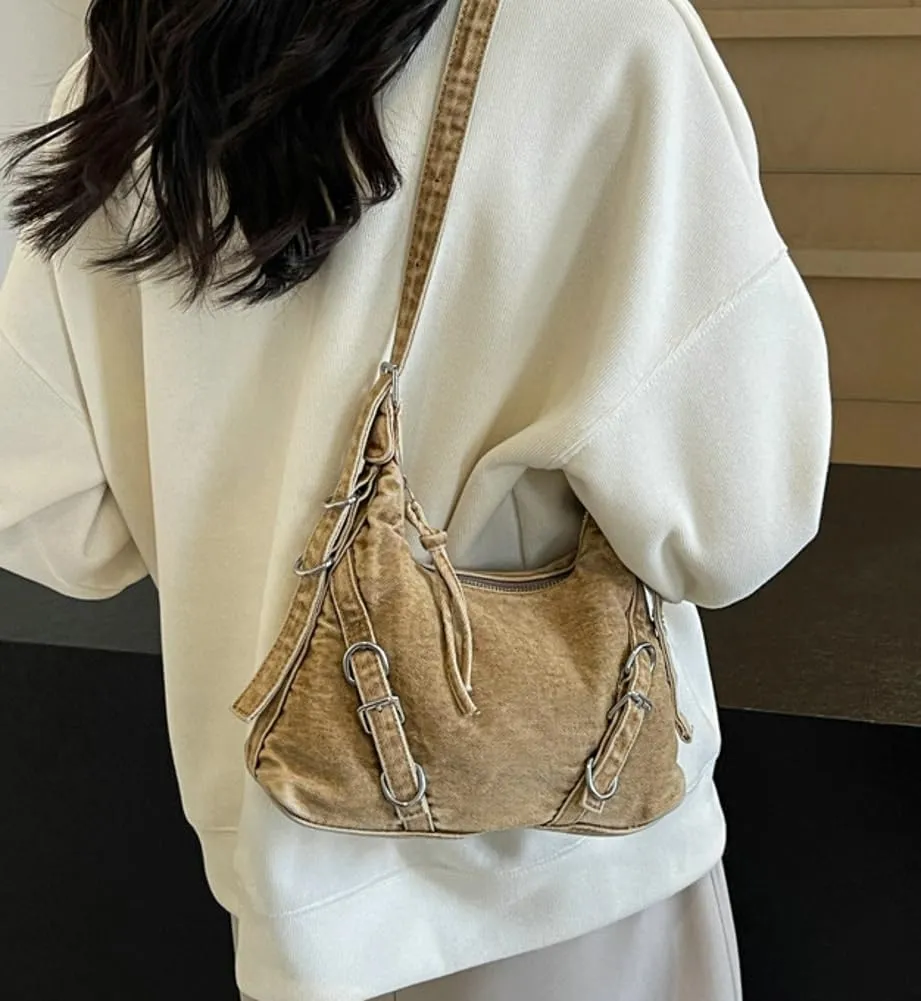 Epsion Denim Crossbody Bags for Women Small Soft Shoulder Handbags Ladies Clutch Jean Purses 2025