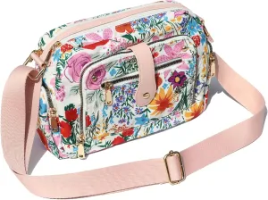 ESVAN Women Fashion Crossbody bags for Women Multi Pockets Cell Phone Camera Shoulder Handbags Travel Purse
