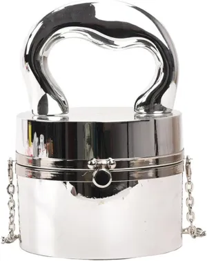 European And American Fashion Shiny Women's Acrylic Cylindrical Box Bag Single Shoulder Crossbody Bag For Women