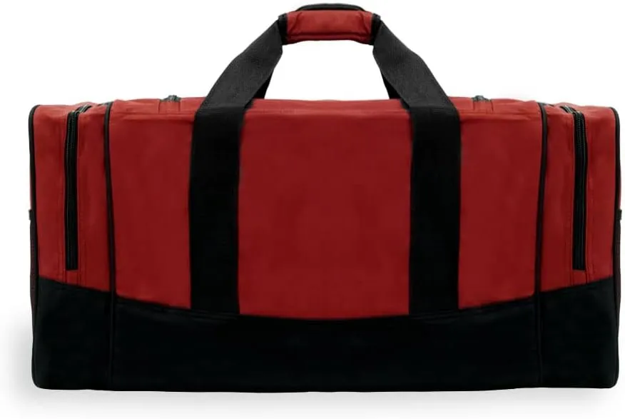 Everest Sporty Travel Duffel Bag, Burgundy, One Size