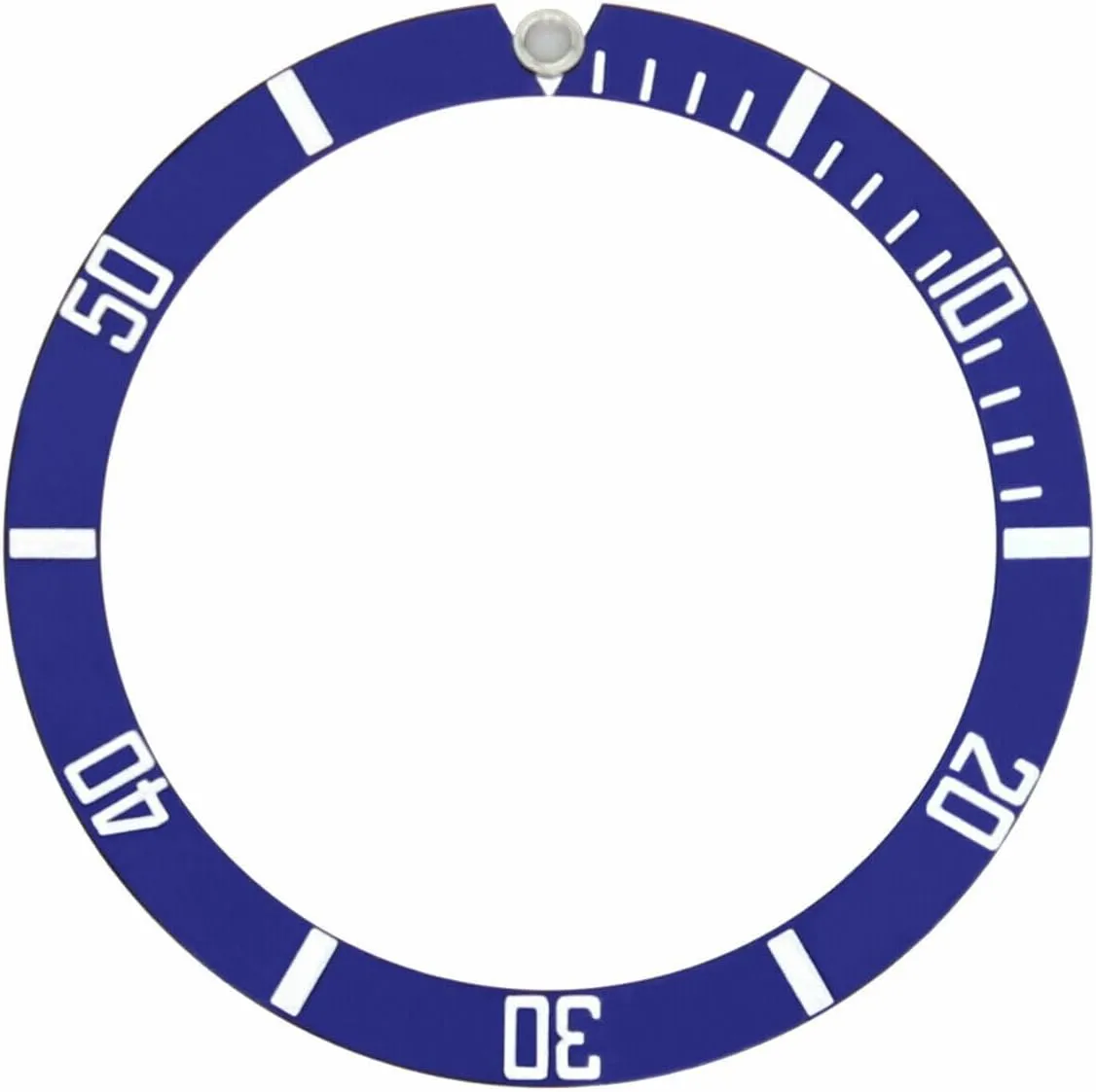 Ewatchparts ALUMINUM BEZEL INSERT COMPATIBLE WITH 20ATOMS MILITAIRE SQUALE 1545 WATCH BLUE SILVER