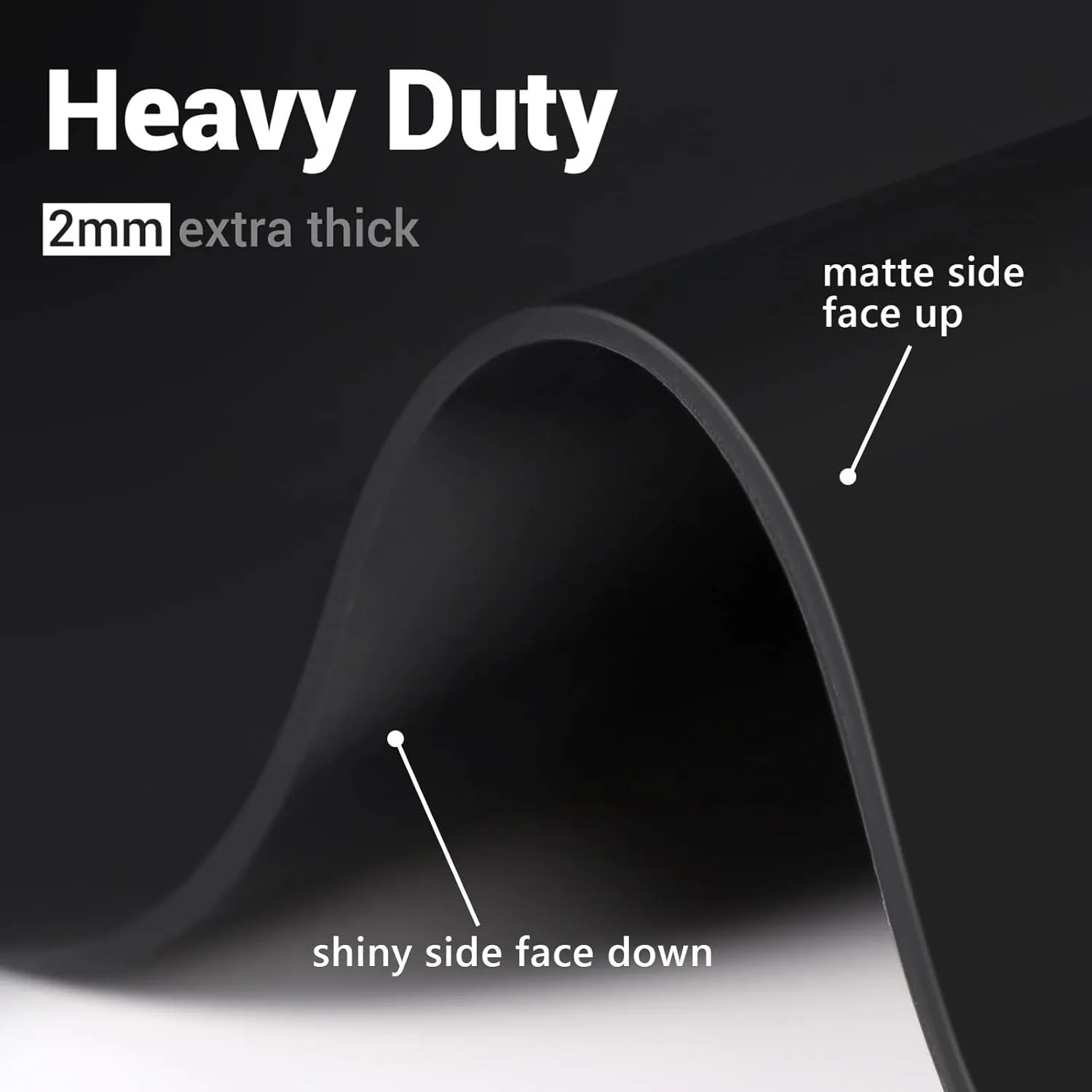 Ewen 35.6x23.5 Inch Extra Large Silicone Mats for Kitchen Counter, 2MM Thick Heat Resistant Coffee Mat Bar Mat, Glass Top Stove Cover Countertop Protector for Air Fryer, Baking, Crafts, Black