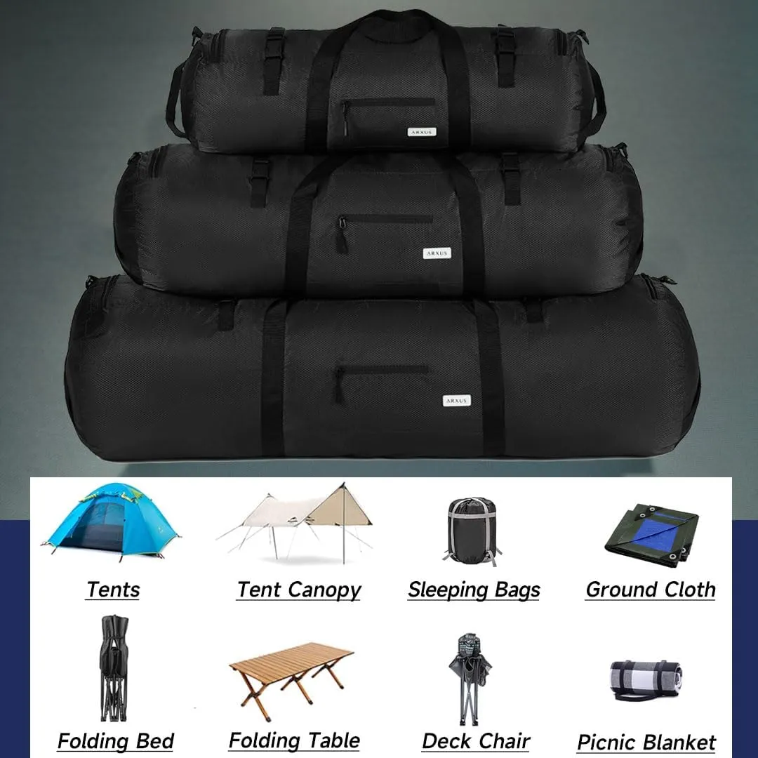 Extra Large Duffle Bag for Travel Gym 90L 50L 30L Baseball Bat Sports Duffel Bags for Men with Shoulder Strap, Tent Storage Camping