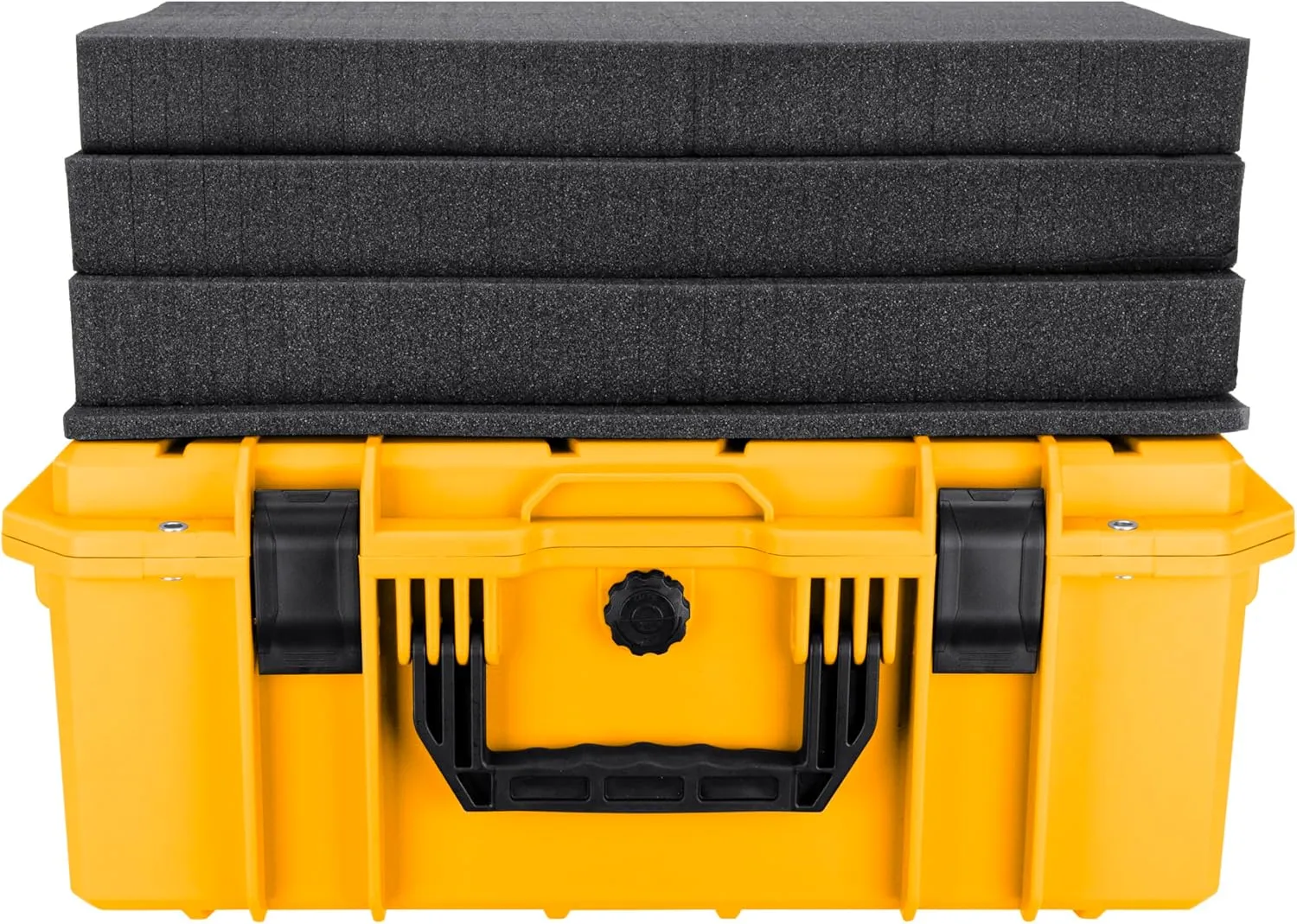 Eylar 21.6" Intact Series Carry-On Hard Camera Case, Lightweight and Durable Stacker Design with Foam (Yellow)