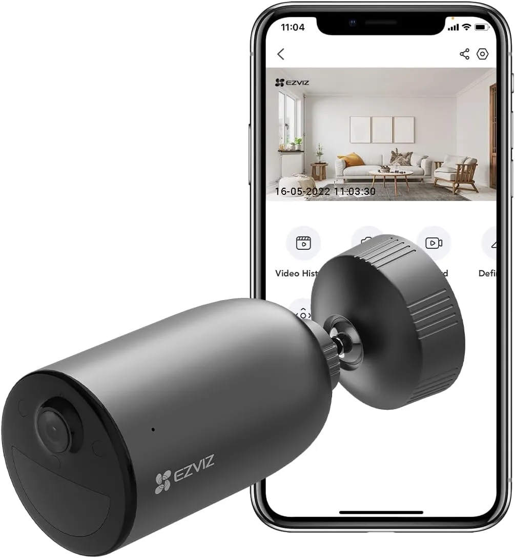 EZVIZ EB3 Battery Camera, 2K Resolution, Water Proof