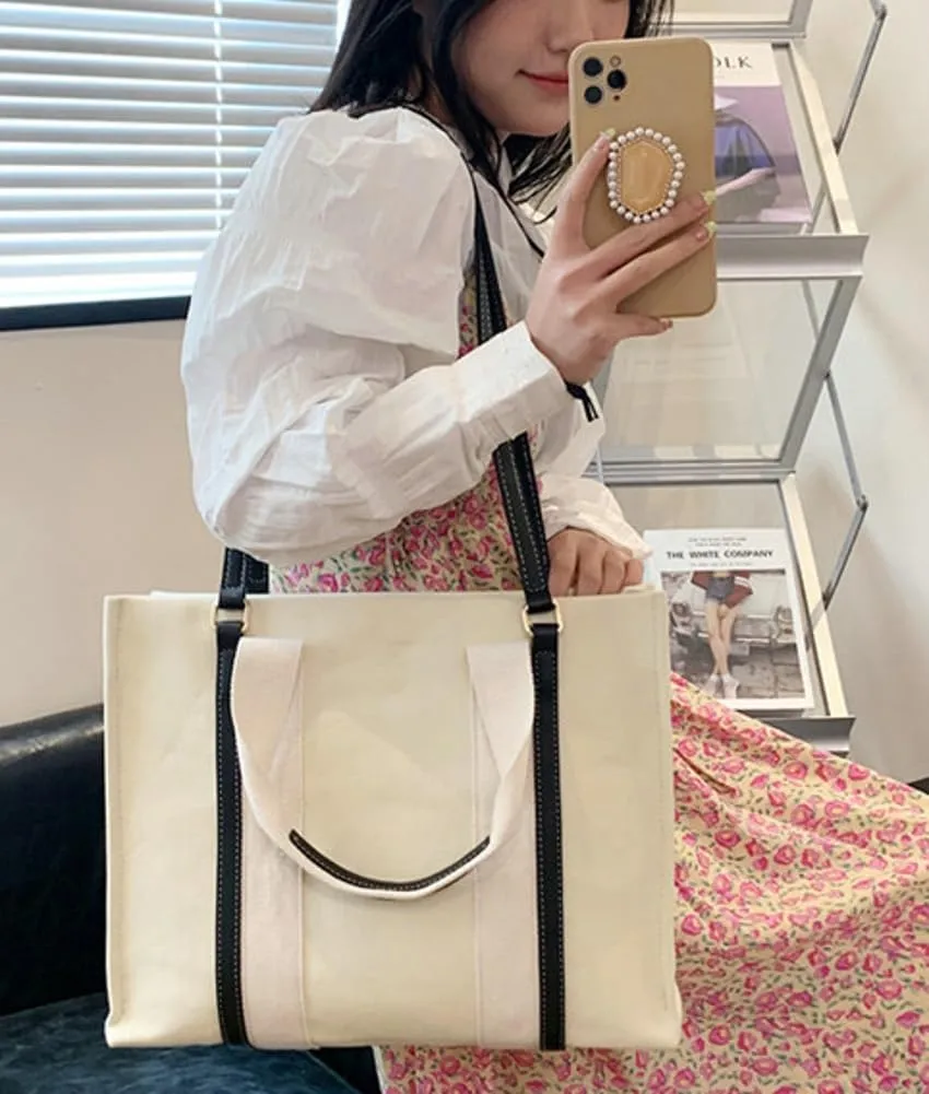Fashion Denim Handbags for Women Canvas Shoulder Tote Purse Large Crossbody Satchel Work Travel Top Handle Bag