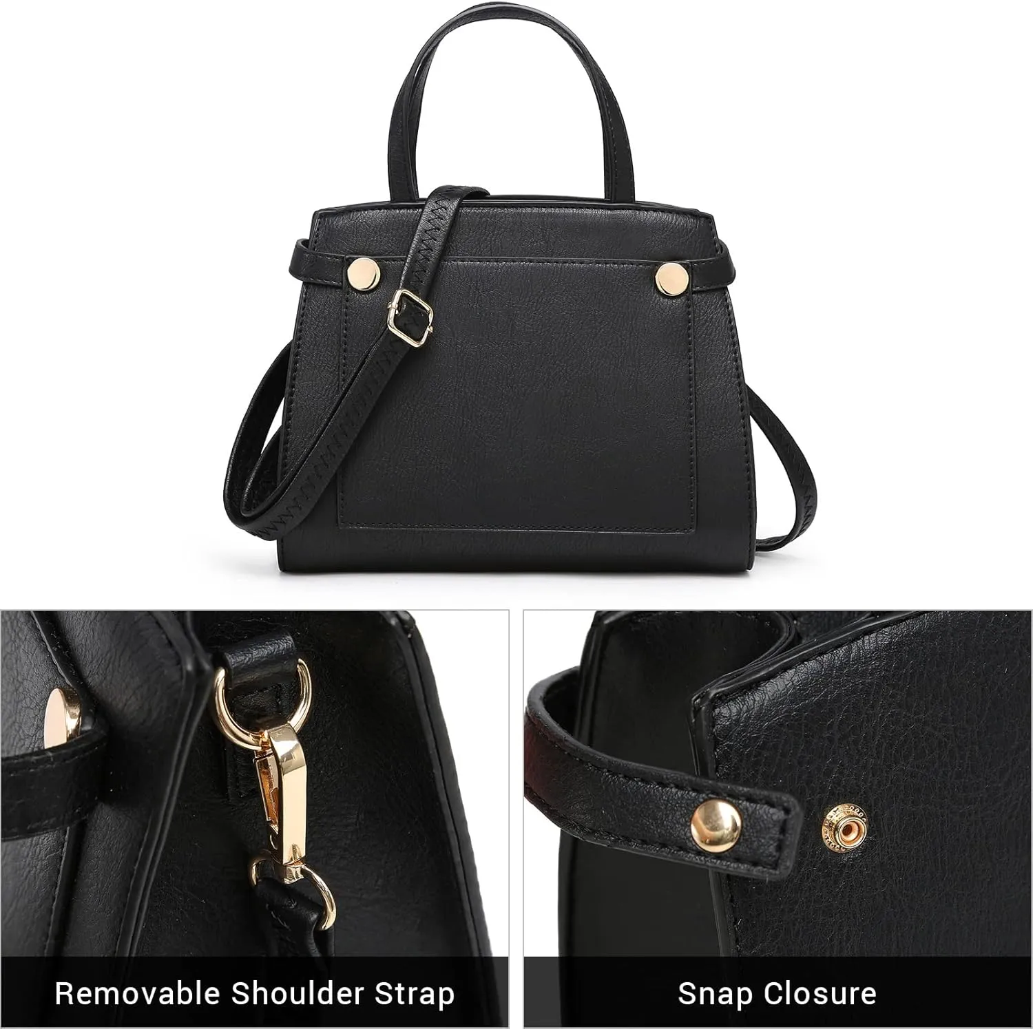 Fashion Handbags and Purses for Women Large Work Tote Bag Top Handle Satchel Shoulder Bag 3pcs Hobo Purse Set