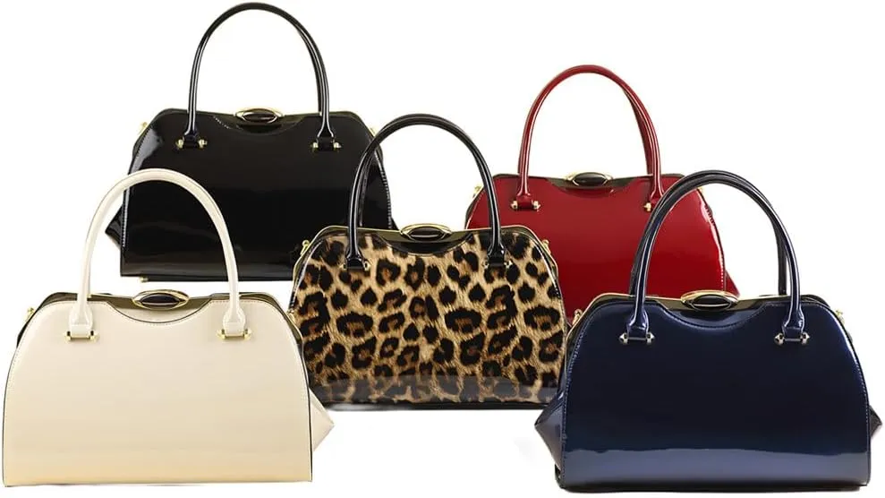 Fashion Leather Women's Top Handle Satchel Crossbody Bag Handbags Tote Purses Hard Shoulder Messenger Bags