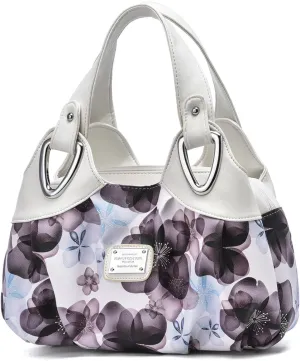 Fashion Vegan Leather Handbag for Women Multi Pocket Large Tote Bags Satchel Printed Purses Soft Hobo Bag