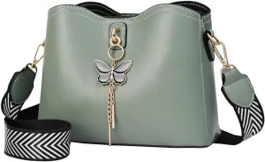 Fashionable And Versatile Women's Casual Large Capacity Simple Solid Color Single Shoulder Boombox (Green, One Size)