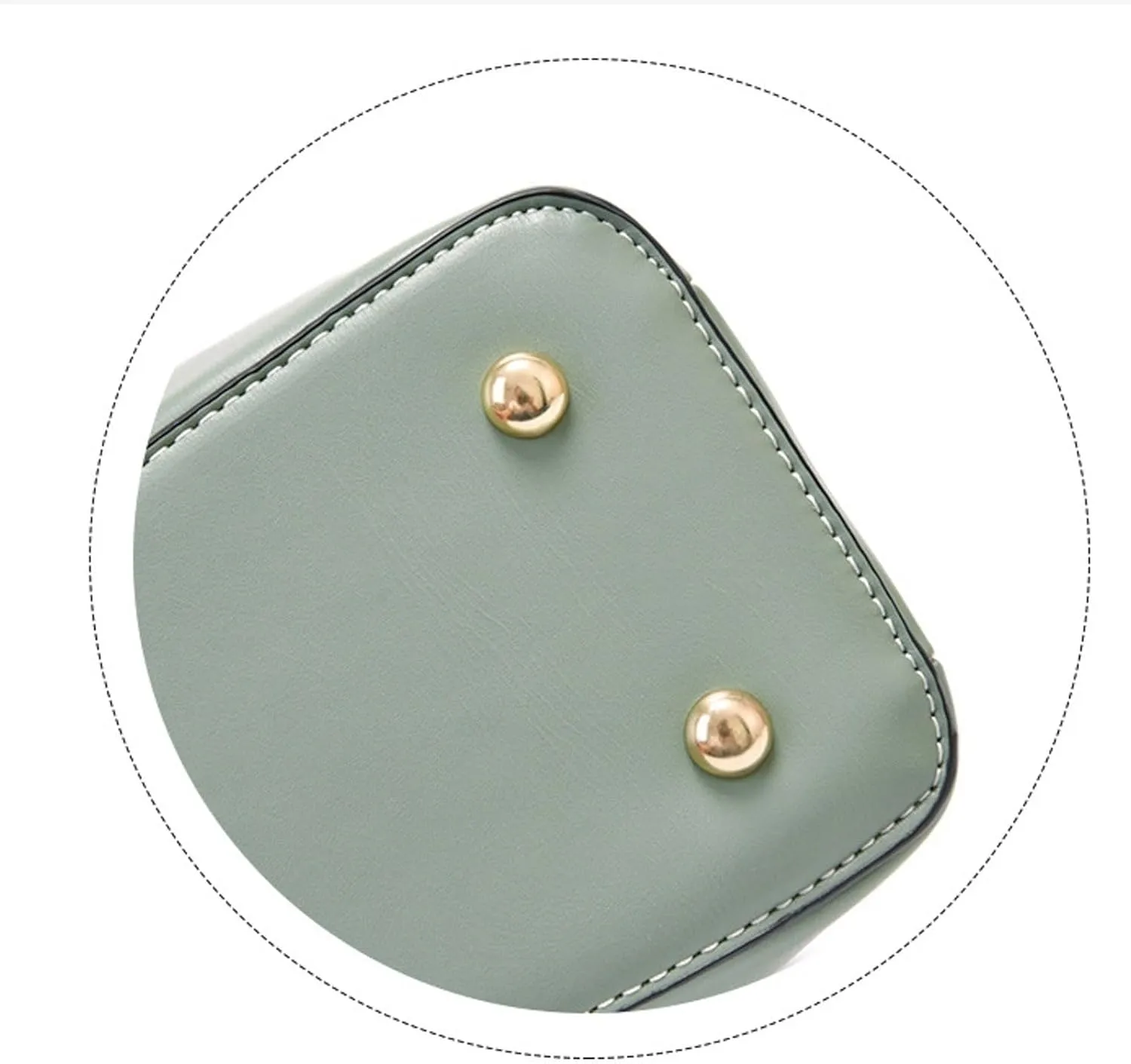 Fashionable And Versatile Women's Casual Large Capacity Simple Solid Color Single Shoulder Boombox (Green, One Size)