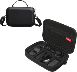 Father&I Osmo Camera Pocket 3 Combo Accessories Only (Carry-ing) Protective Protector Carrier Case Hard Storage Bag Holder for DJI Osmo Pocket 3 Bundle Crossbody &Cuter Two Way Zipper, Black