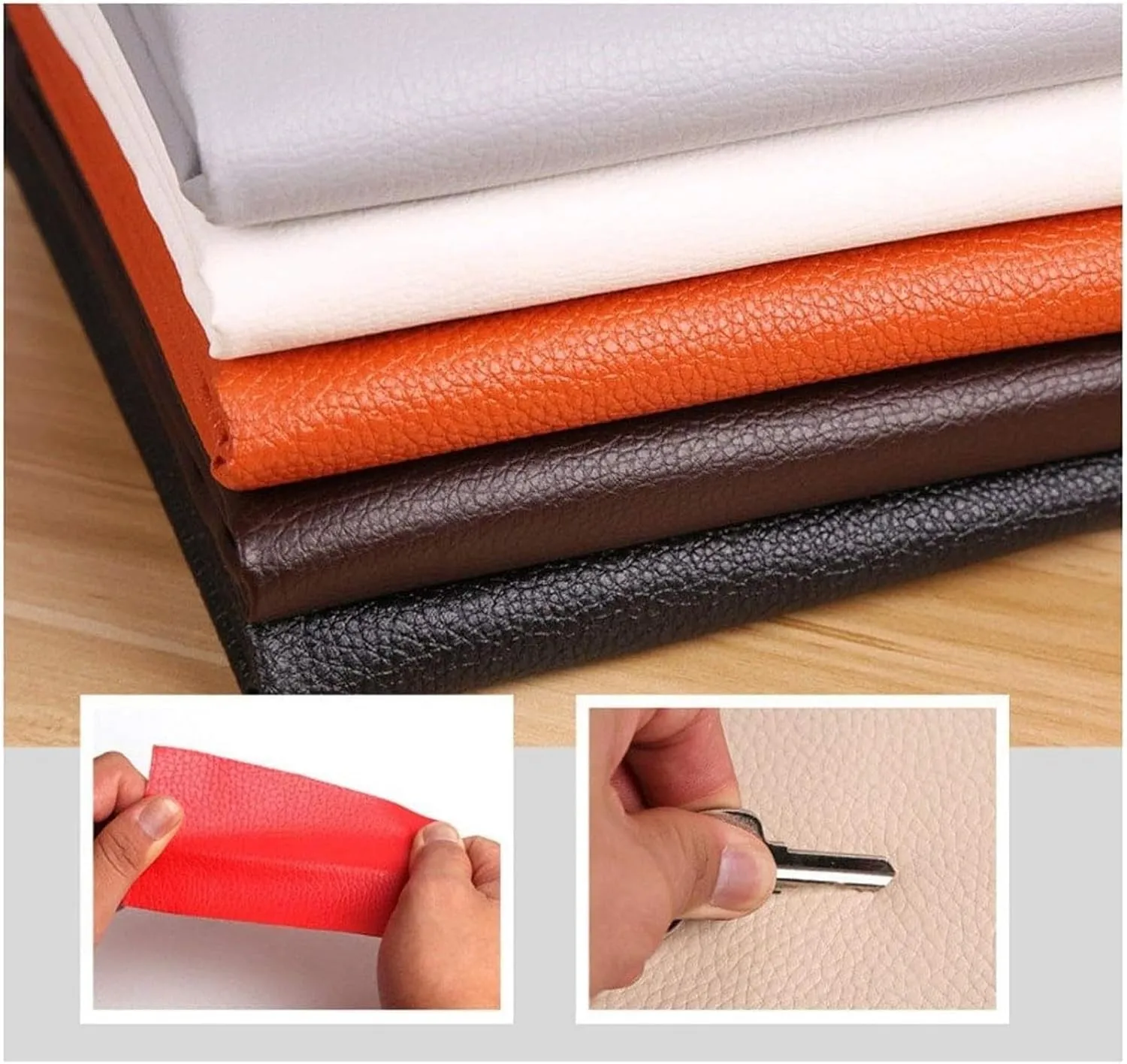 Faux Leather Fabric，Leathaire Fabric， Grained Leathercloth Upholstery Textured Material Leather Faux Leatherette(1.38X9m)
