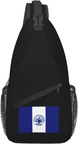 Flag Of City Of Grand Rapids, Michigan Crossbody Bags For Women Men Chest Backpack Gym Shoulder Bag Travel Outdoor Sports Casual Crossbody Bags