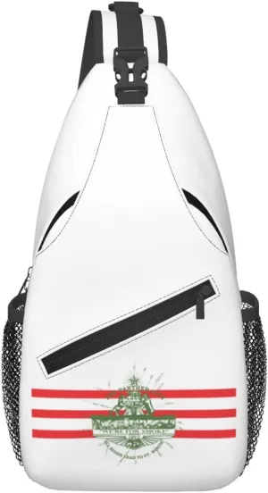 Flag Of Fort Worth, Tx (1912-1968) Crossbody Bags For Women Men Chest Backpack Gym Shoulder Bag Travel Outdoor Sports Casual Crossbody Bags