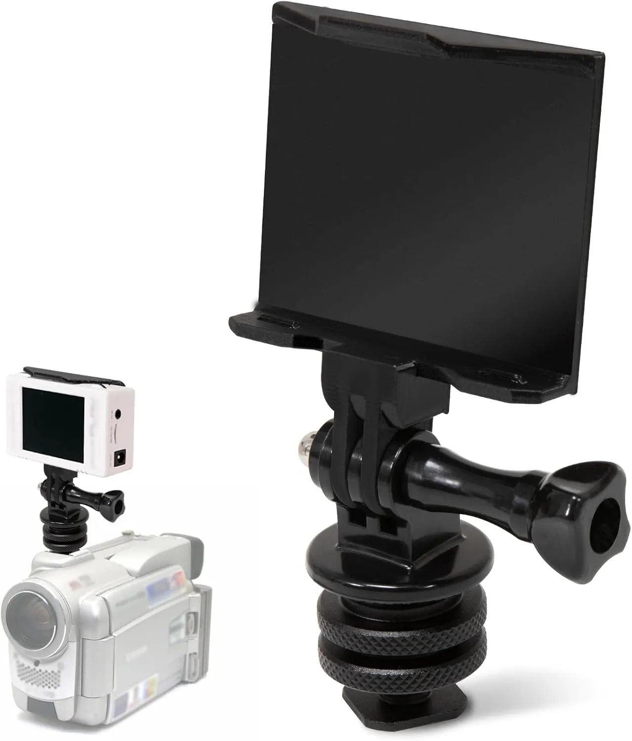 for ImmersionRC Powerplay Camera Hot Shoe Bracket, 360° Adjustable Angle, Compatible with GoPro/Any Hot Shoe Camera, Upgrade Box Camera Free Transcription HD Digital Direct Recording