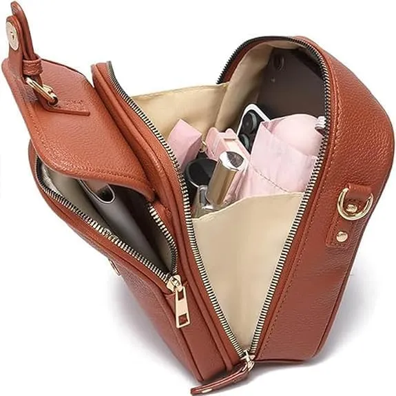 Forcipower Crossbody Leather Bag, Collaboraten1 Crossbody Leather Bag, Urvashi Crossbodys Leathers Bags