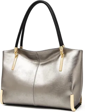 FOXLOVER Large Capacity Tote Handbags for Women, Women's Top-handle Bags Fashion Shoulder Bags Purses Minimalist design