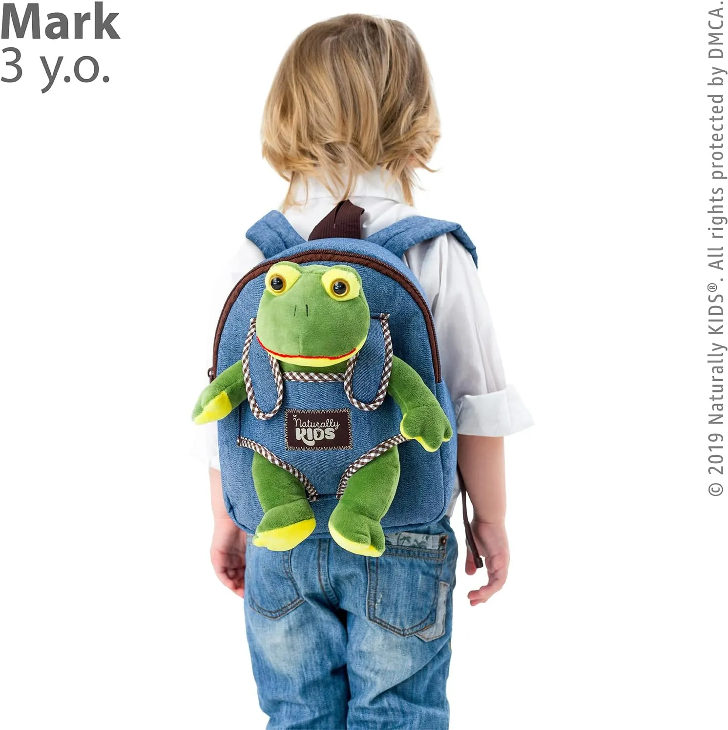 Frog Backpack, Frog Toys for Kids 3-5, Toddler Stuffed Animal Gifts for 2 3 4 5 Year Old Girl Boy