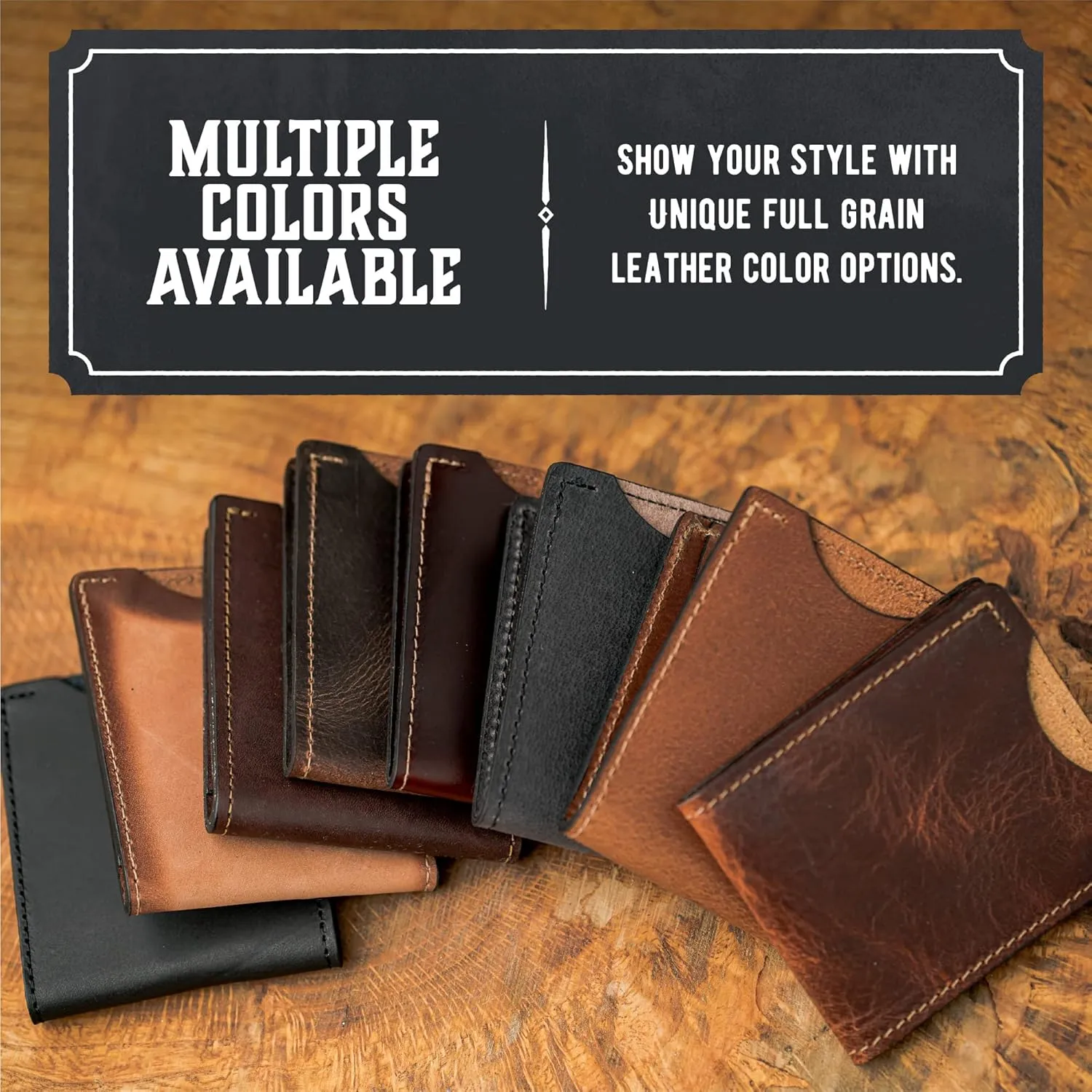 Front Pocket Slim Bifold Wallet for Men | Made in USA | Premium Full Grain Leather Men’s Wallet with Minimalist Design | Avalanche Gray