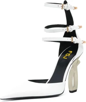 FSJ Women Pointed Toe Adjustable Ankle Straps Sandals Special High Heel Ladies Summer Party Dating Daily Shoes Size 4-15 US