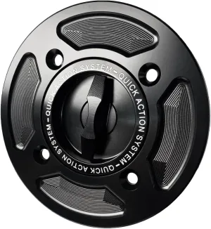 Fuel Tank Cap Aluminum Motorcycle Accessories Gas Cap Cover Fit For Ducati 899 959 1199 Panigale V4 Streetfighter V4 (Black)