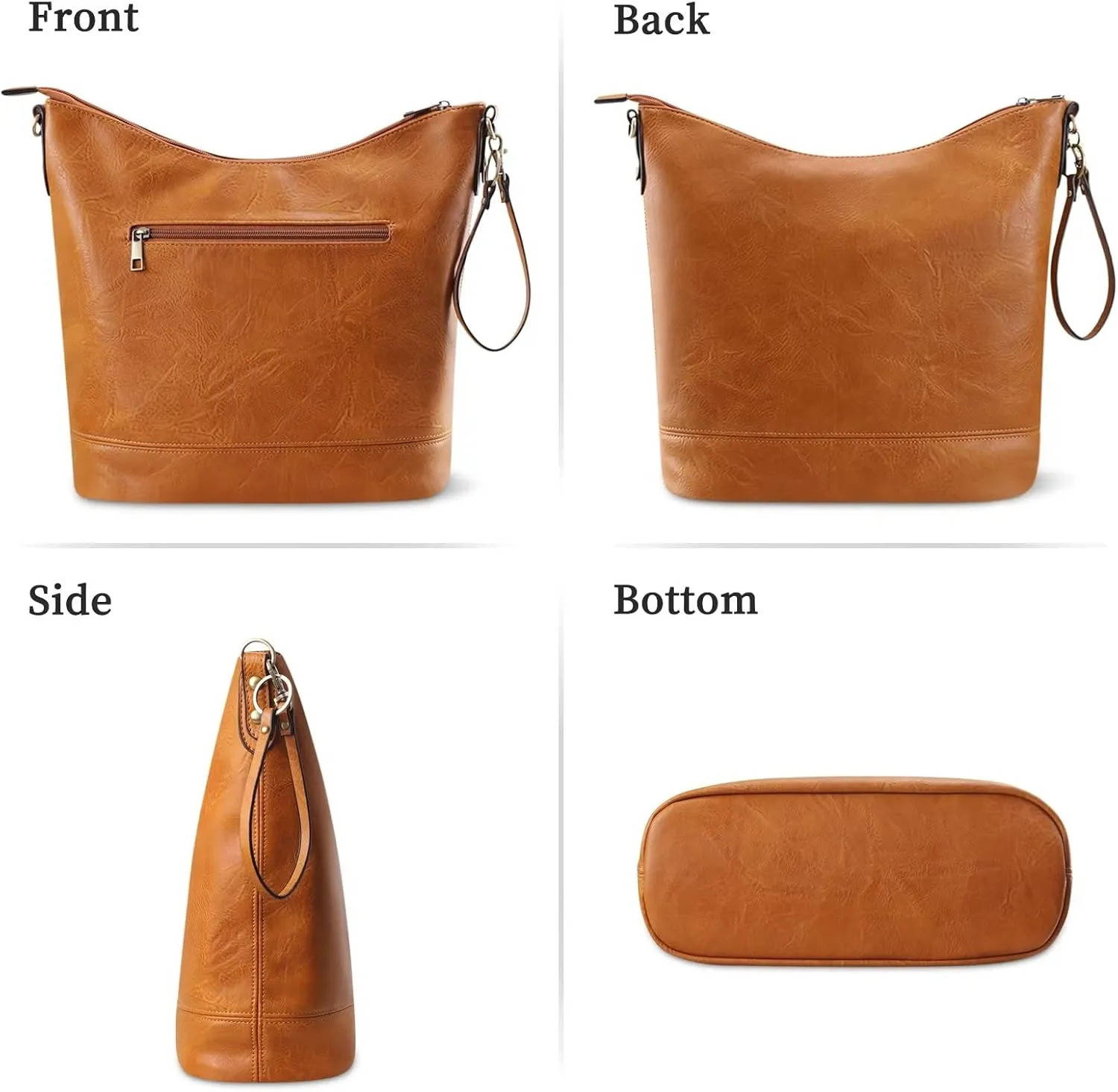 FUKUYIN Tote Handbag for Women Shoulder Crossbody Bag- Soft PU Leather Hobo Bag Womens Purses - Ladies Large Crossbody Purse