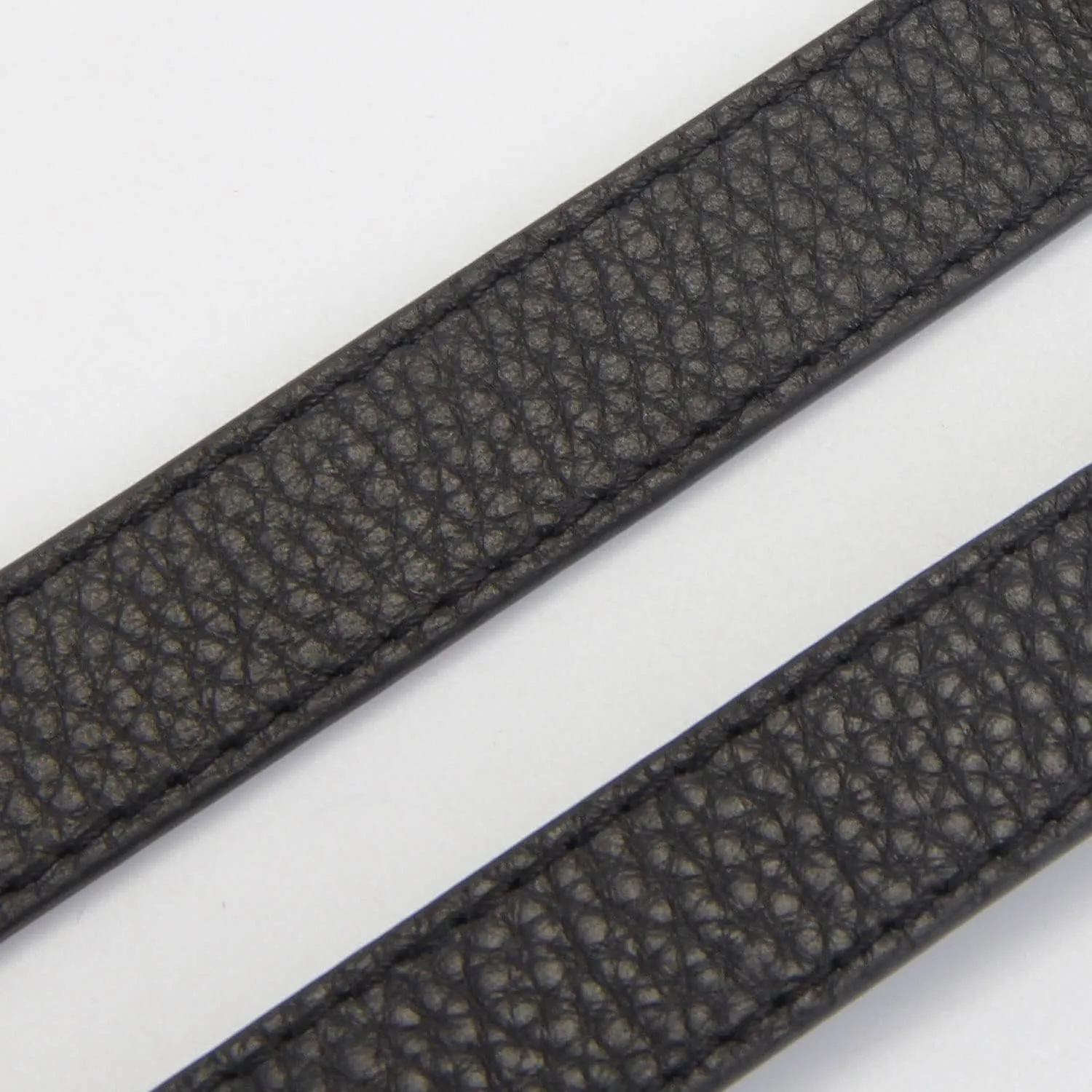 Full Grain Leather Adjustable Replacement Cross Body Purse Shoulder Strap Handbag Bag Wallet, 2/3” Wide(Black-Gun Lock)