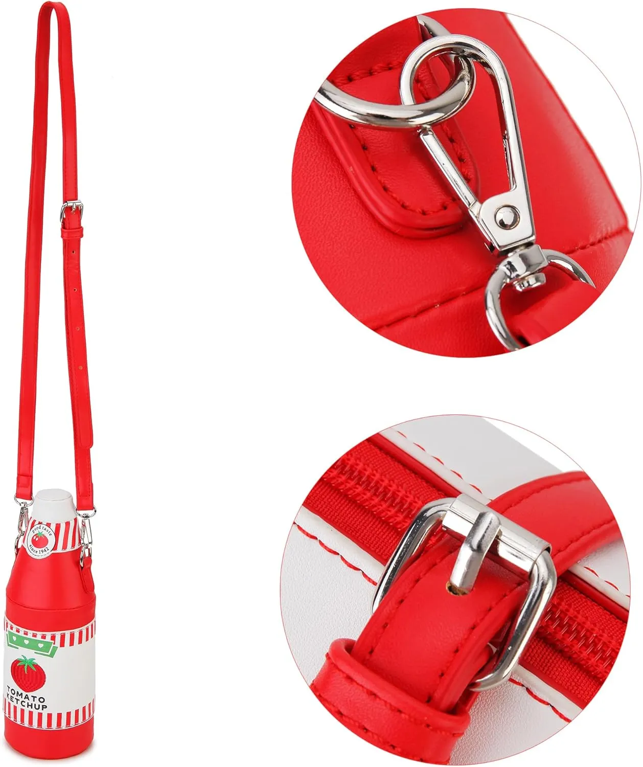 Fun Shape Purse for Women Novelty Handbags Unique Chain Crossbody Bag for Teens with Adjustable Shoulder Strap