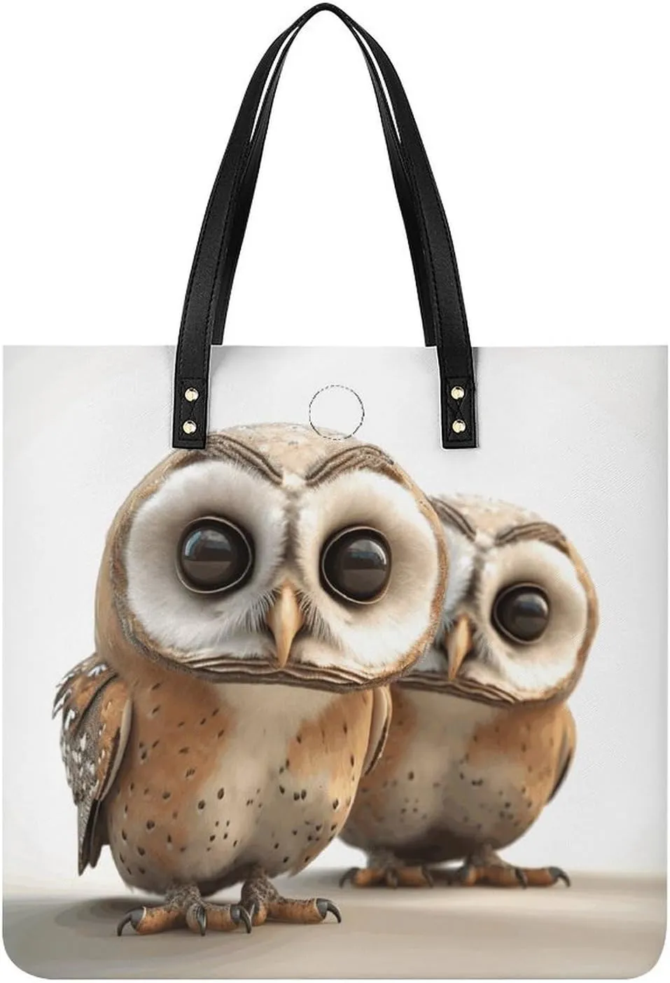 Funny Owl Large Leather Handbags Women Fashion Handbag Multifunctional Travel Bag It Is A Great Gift for Mothers, Teachers, Friends, Bridesmaids