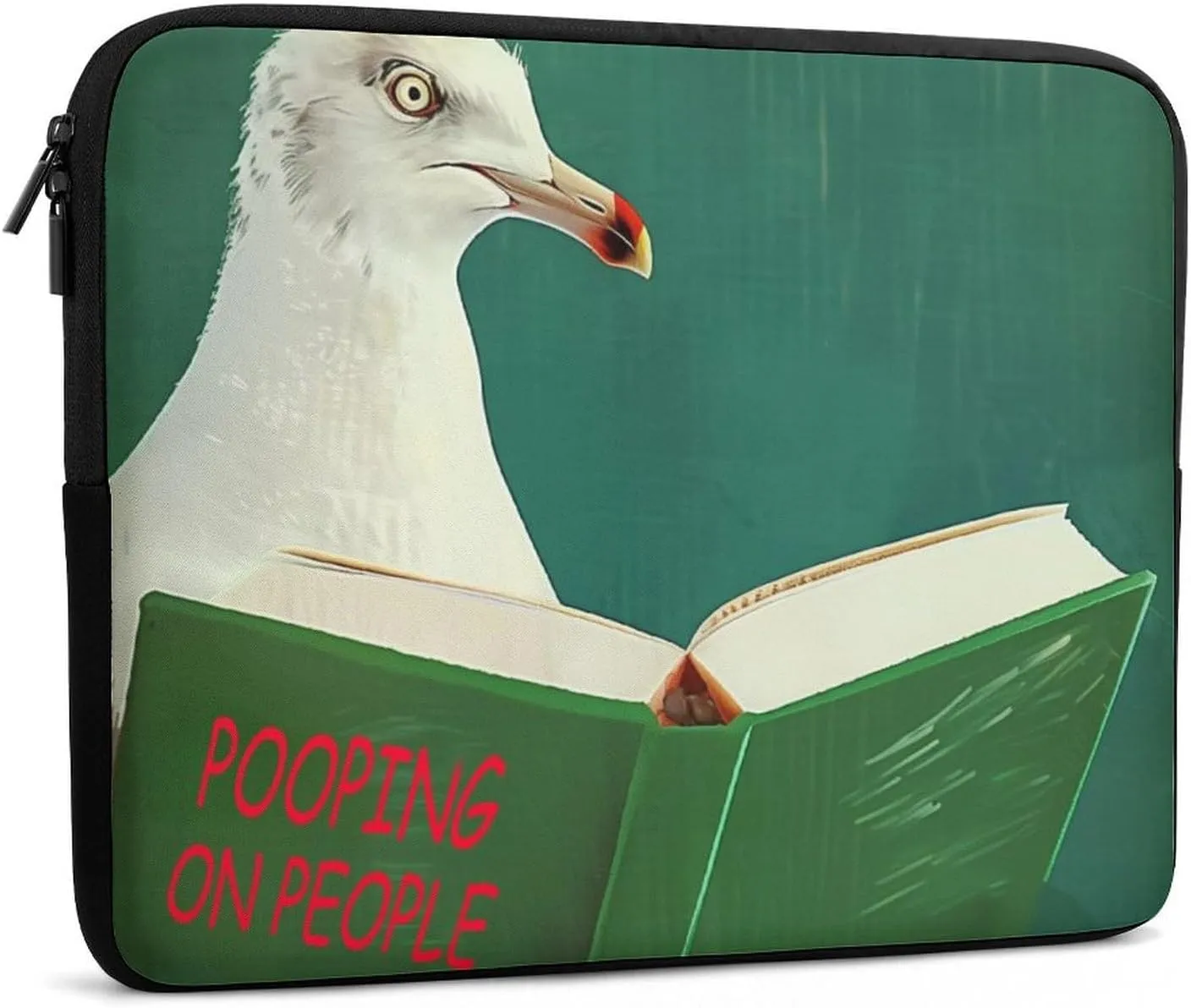 Funny Pigeon Pooping on People Laptop Sleeve 13/15 Inch Durable Briefcase Cover Shockproof Protective Case Handbags Portable Laptop Bag