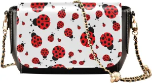 GAIGEO Cute Red Ladybird Leather Crossbody Bags, Crossbody Bags for Women Medium