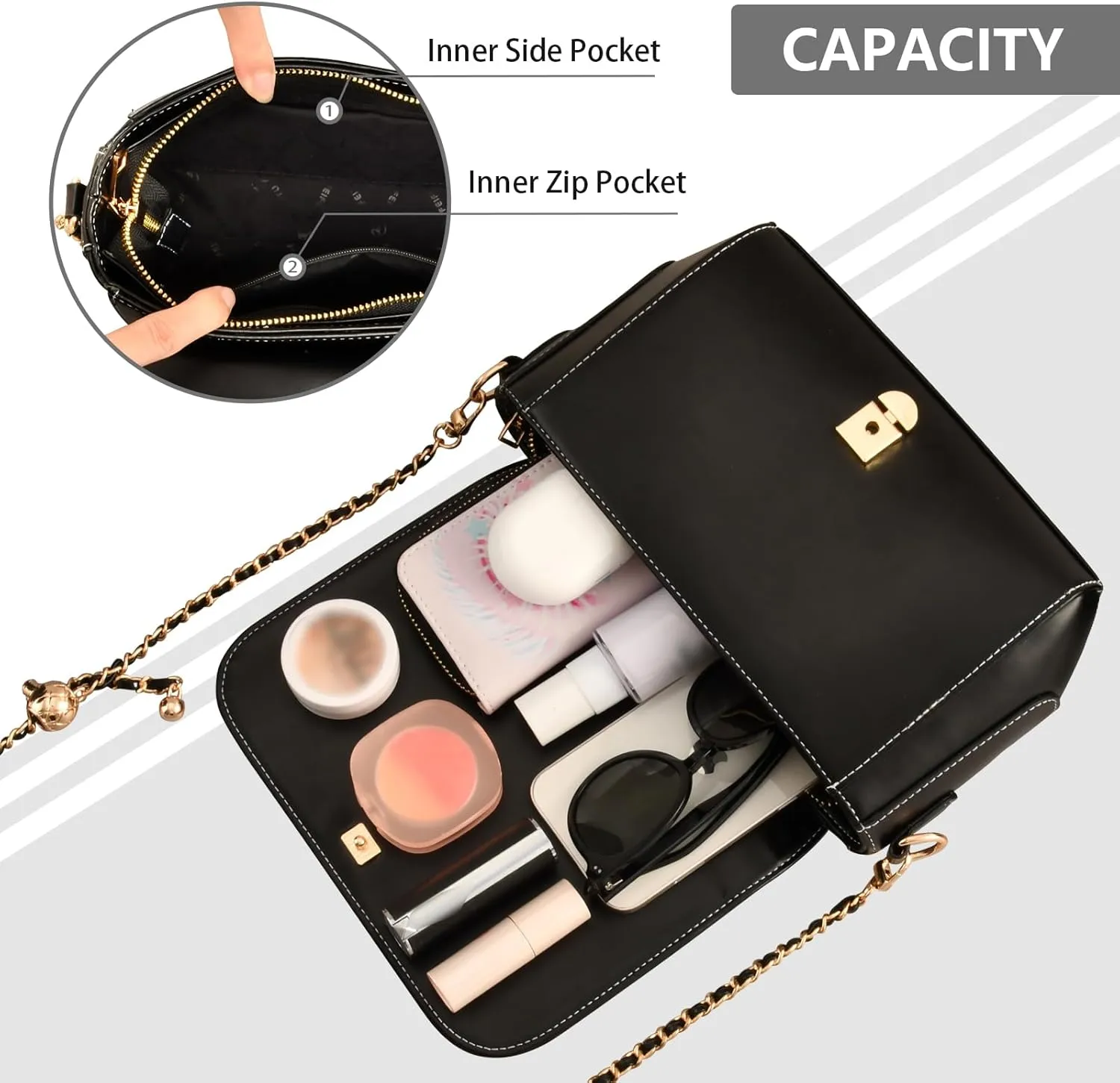 Galaxy New Wallpapers Ladies Leather Crossbody Bags, Leather Bag for Women Crossbody, Faux Leather Crossbody Bag