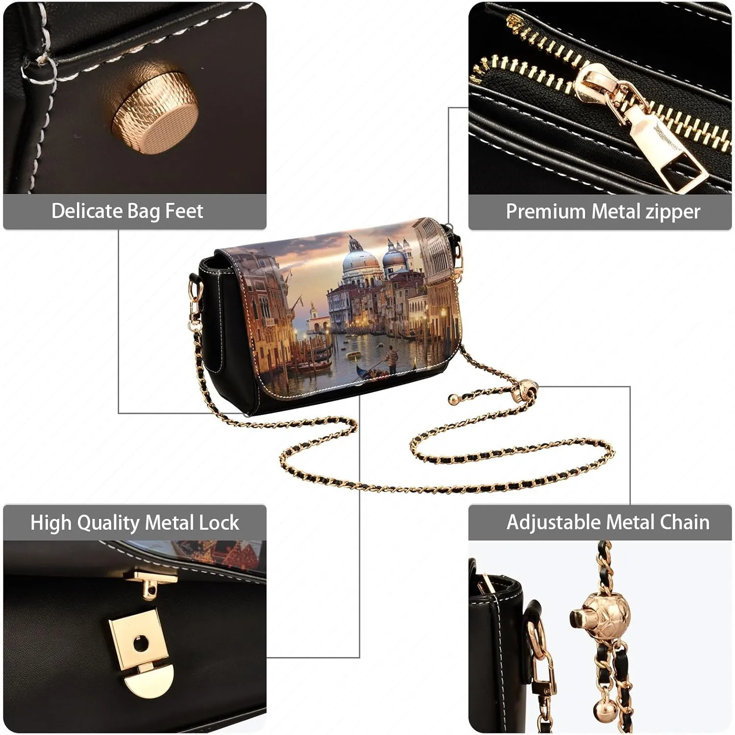 Galaxy New Wallpapers Ladies Leather Crossbody Bags, Leather Bag for Women Crossbody, Faux Leather Crossbody Bag