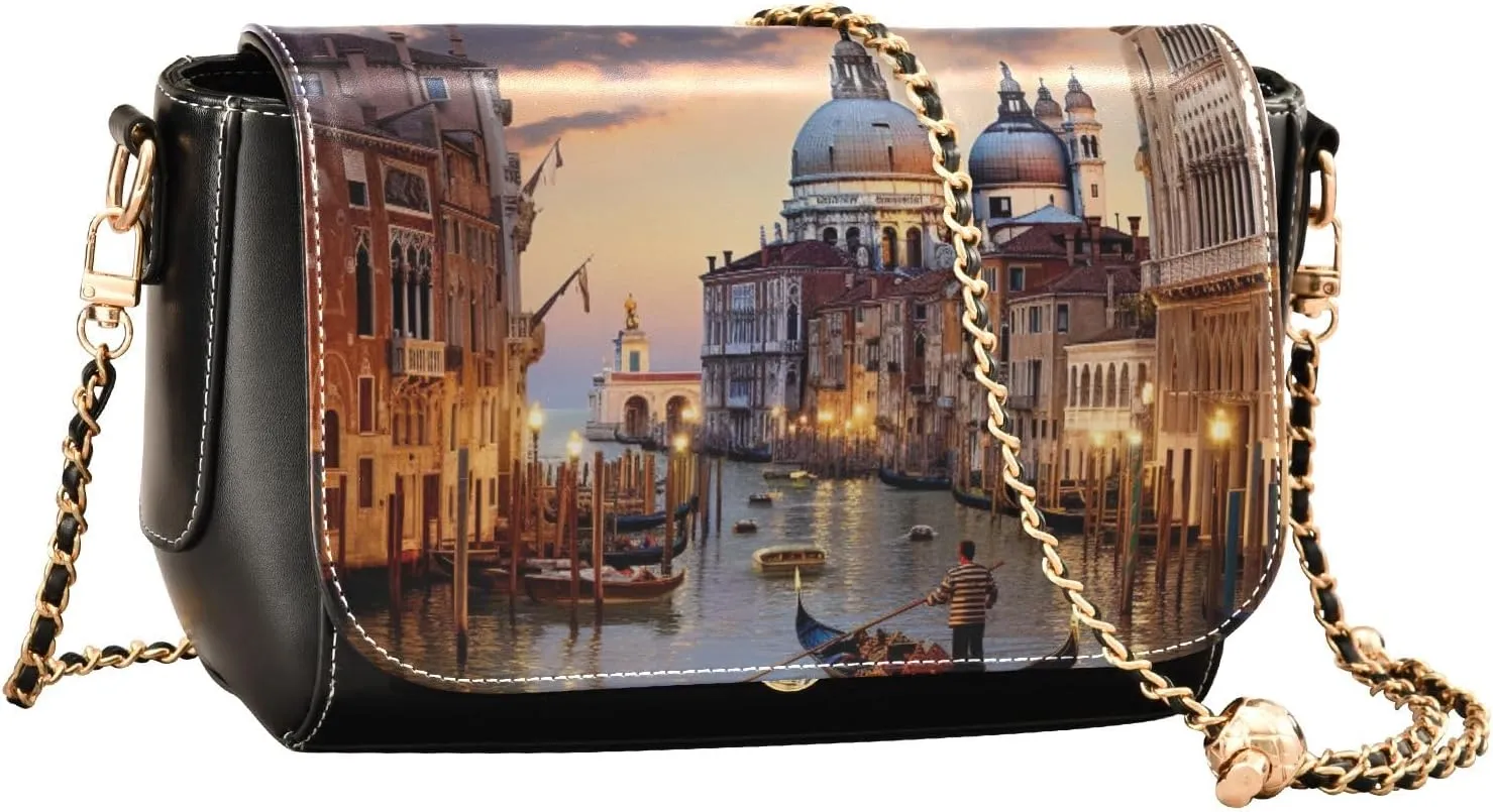 Galaxy New Wallpapers Ladies Leather Crossbody Bags, Leather Bag for Women Crossbody, Faux Leather Crossbody Bag