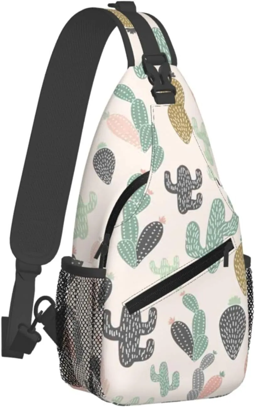 Gay Rainbow Lips Pride Sling Bag Casual Chest Bags Adjustable Crossbody Bag Shoulder Backpack For Travel Hiking