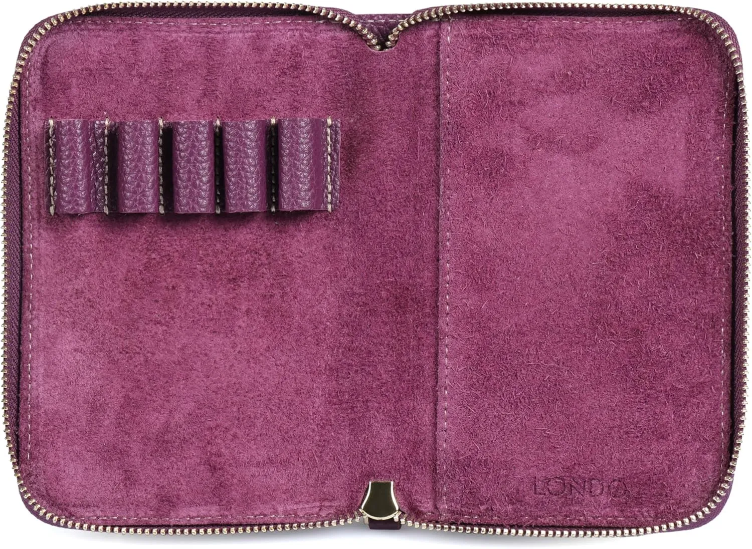 Genuine Leather Padfolio – Portfolio Folder with Pencil Holder, Notepad & Zipper Closure for Business, Office & Travel