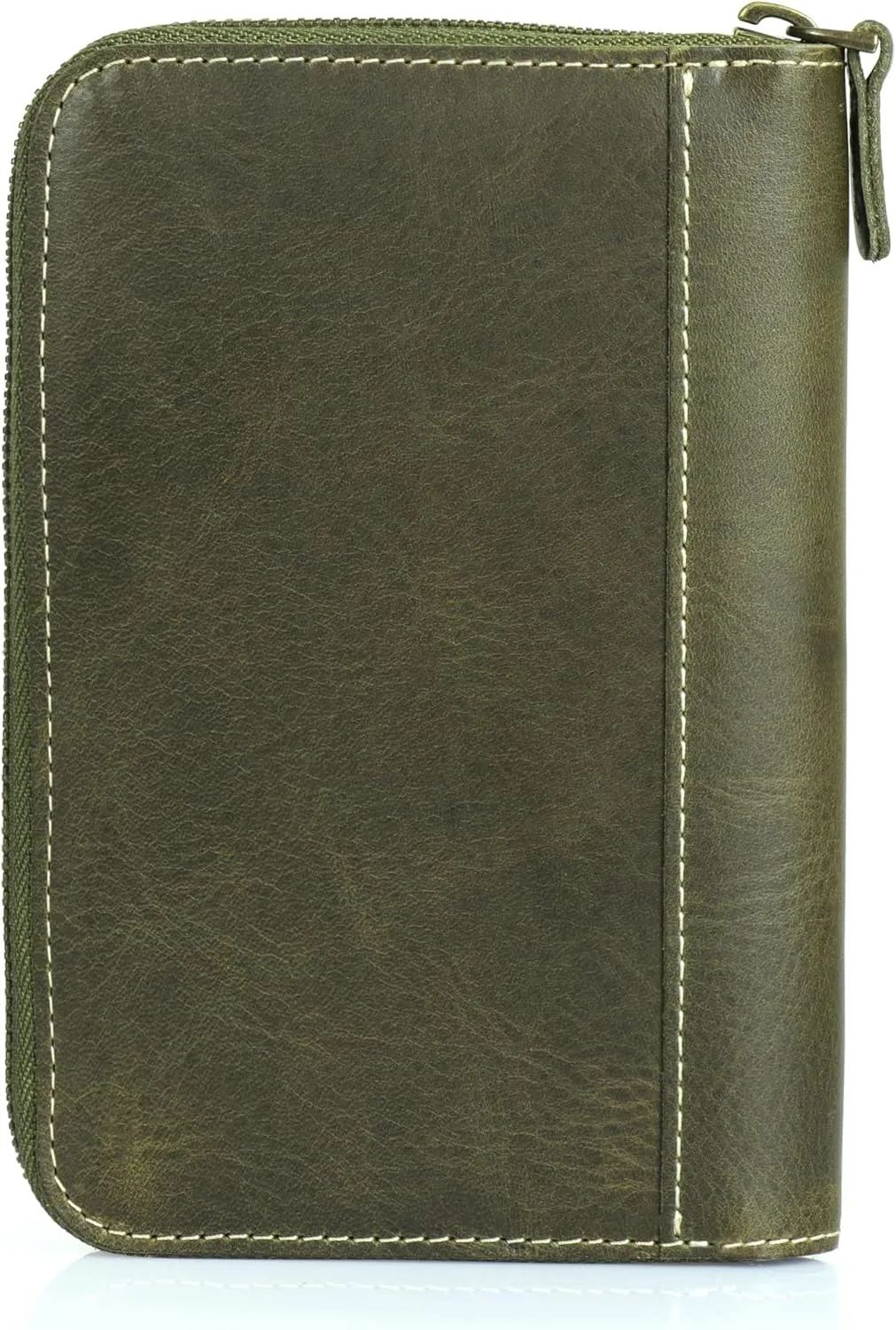 Genuine Leather Padfolio – Portfolio Folder with Pencil Holder, Notepad & Zipper Closure for Business, Office & Travel