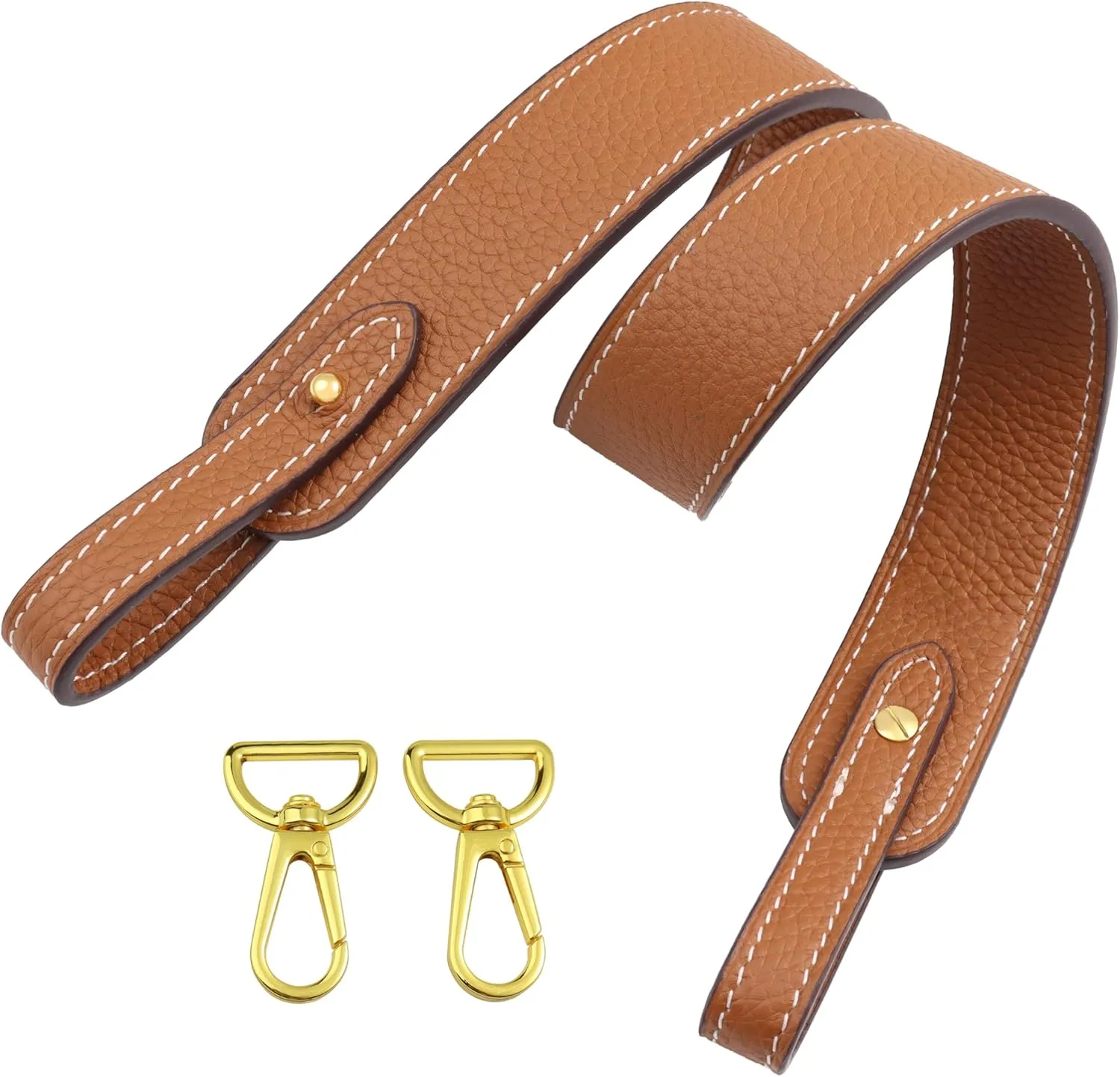 Genuine Leather Purse Strap for Picotin/Lindy/Evelyne Bags Togo Leather Shoulder Straps Replacement for Handbag