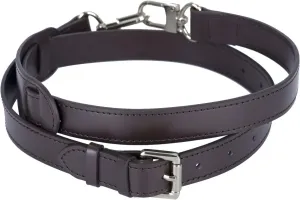 Genuine Vachetta Leather Crossbody Replacement Straps for Purses Shoulder Bags (1"W Coffee-Silver Locks)