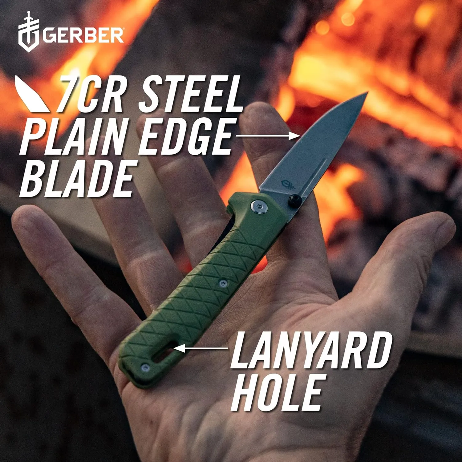 Gerber Gear Zilch Folding Pocket Knife, 3.1 Inch Plain Edge Blade, Coyote Brown