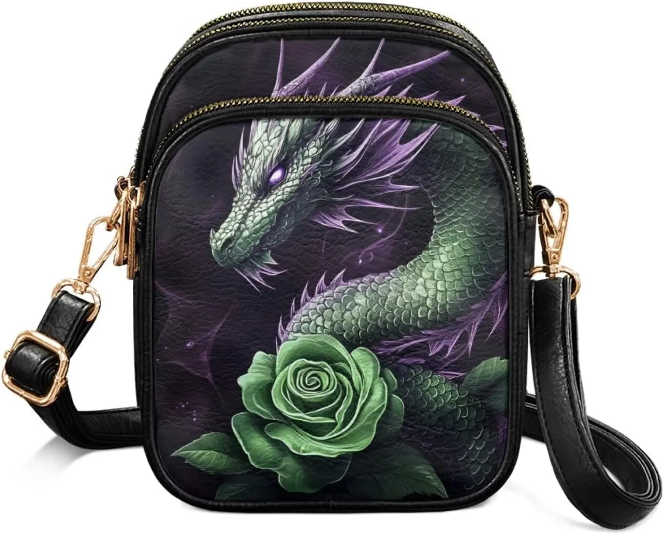 GIFTPUZZ Crossbody Purses for Women Medium Soft Leathe Bag with 3 Pockets Adjustable Strap and Internal Zipper Pocket