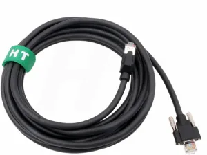 GigE Interface Cable for Basler Jai Dalsa Point Grey Blackfly GigE Camera, Cat5e RJ45 to RJ45 with Horizontal Locking Screw 1m
