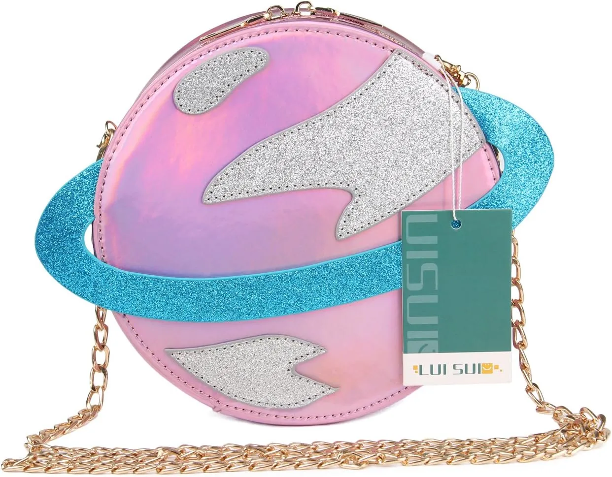 Girls Circular Planet Crossbody Purse Bags Women Phone Shoulder Bags Cellphone Wallet Purse