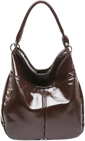 Glossy Tote Bags for Women Large Top-handle Shoulder Bag Commuter Purse Ladies Hobo Bag Work Tote Bag Travel Bag Trendy