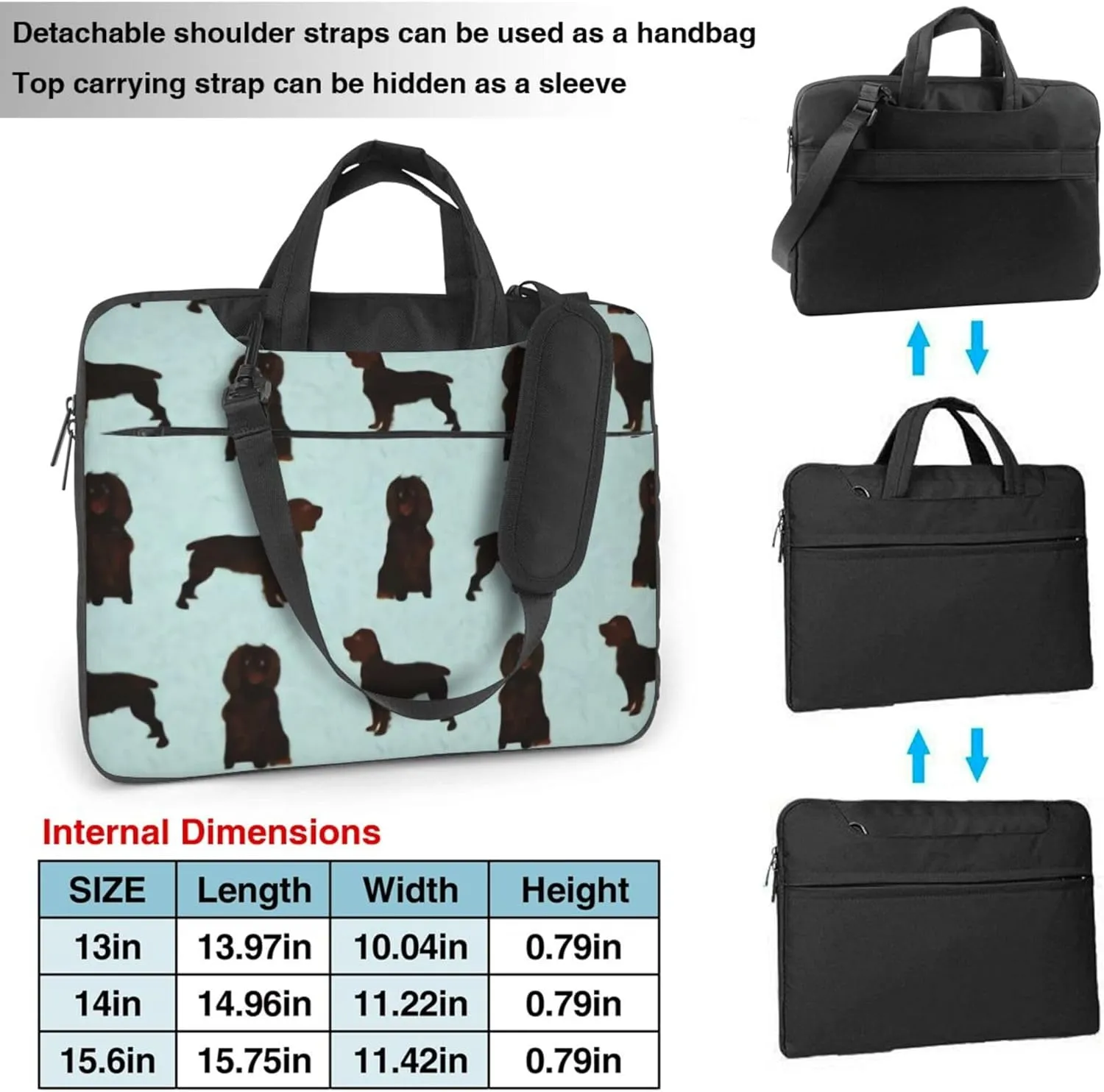 Goats Farm Laptop Shoulder Bag ​for Men Women, Computer Carrying Case Messenger Bag with Strap